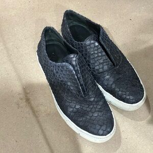 Black snake sneakers